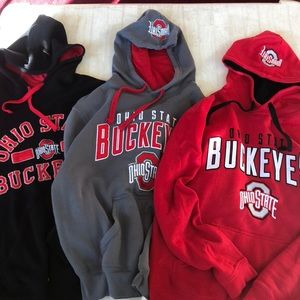 Ohio State Hooded Sweatshirt Lot Sz M Adult Hoodie